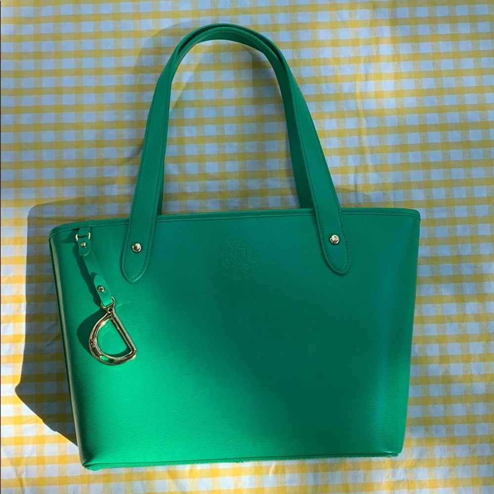 Ralph Lauren Equestrian Faux Leather Purse